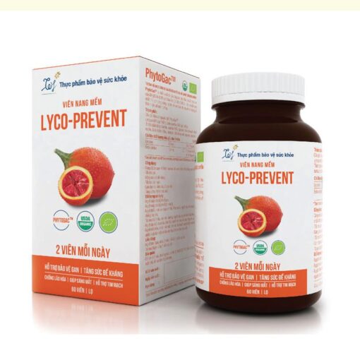 Viên nang mềm Lyco Prevent - Giúp giúp sáng mắt, hỗ trợ tim mạch