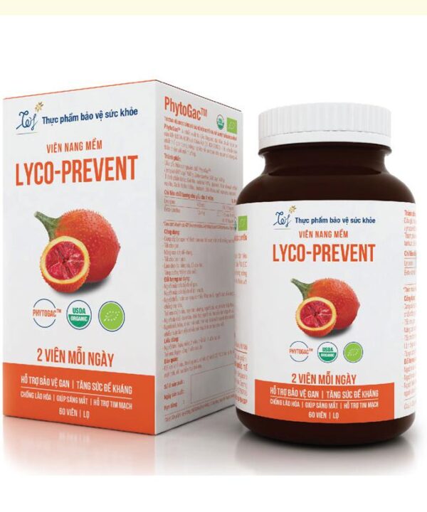 Viên nang mềm Lyco Prevent - Giúp giúp sáng mắt, hỗ trợ tim mạch